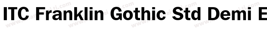 ITC Franklin Gothic Std Demi Extra字体转换